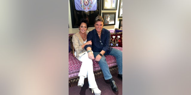 Kelly Lang is pictured with her husband, country music singer-songwriter T.G. Sheppard. She calls him her rock of support. 